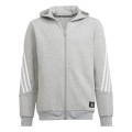 adidas Hooded Jacket Future Icons 3-Stripes grey Boys